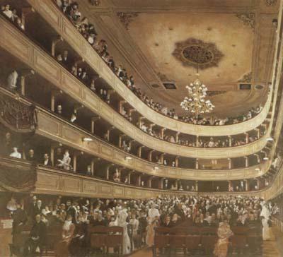 Auditorium of the old Burgtheater (mk20), Gustav Klimt